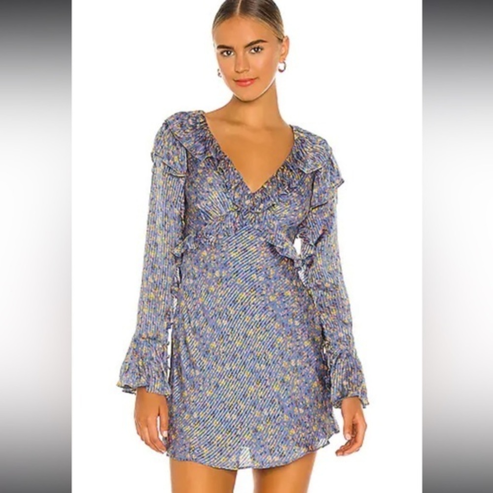 Free People Sweetest Thing Mini Dress Midnight Cowboy